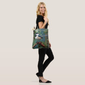 Schattigee zwartgekapte chickadee tote bag (Op model)