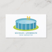 Schattigee Zwembad Zwemcoach Zweminstructeur Visitekaartje (Voorkant)