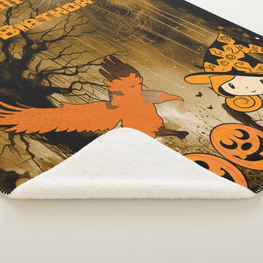 Schattigee zwervende kleine heks Jack Cobwebs Verj Sherpa Deken (3/4)