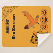 Schattigee zwervende kleine heks Jack Cobwebs Verj Sherpa Deken (Voorkant (horizontaal))