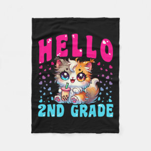 Schattigeste Hallo 2e klas kattenmeisjes voor eers Fleece Deken
