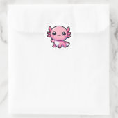Schattigeste Hallo Axolotl Ronde Sticker (Tas)