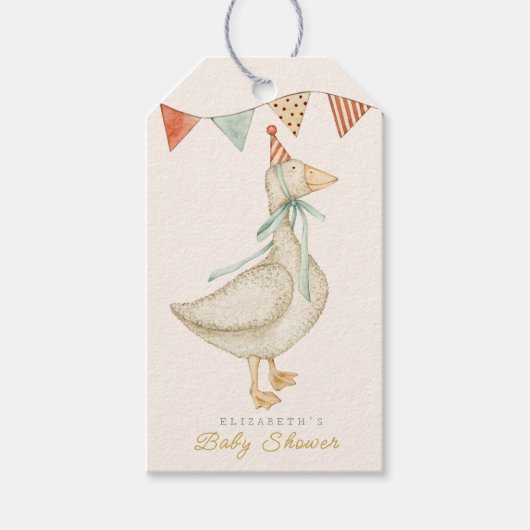 Schattigeste Hallo Baby Cloud-Baby shower Cadeaulabel (Voorkant)