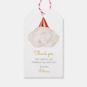 Schattigeste Hallo Baby Cloud-Baby shower Cadeaulabel (Achterkant)
