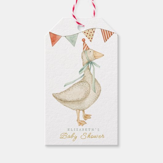 Schattigeste Hallo Baby Cloud-Baby shower Cadeaulabel (Voorkant)