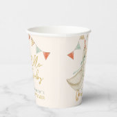 Schattigeste Hallo Baby Eend Baby shower Papieren Bekers (Rechts)