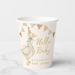 Schattigeste Hallo Baby Eend Baby shower Papieren Bekers