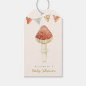 Schattigeste Hallo Baby Mushroom Baby shower Cadeaulabel (Voorkant)