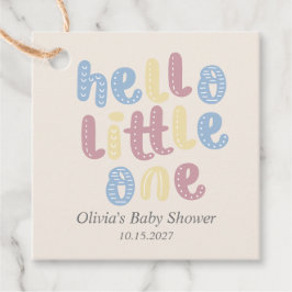Schattigeste Hallo Baby shower Boho Bedankjes Labels