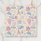 Schattigeste Hallo Baby shower Boho Bedankjes Labels (Achterkant)