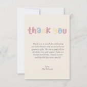 Schattigeste Hallo Baby shower Boho Bedankkaart (Voorkant)