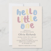 Schattigeste Hallo Baby shower Boho Kaart (Voorkant)