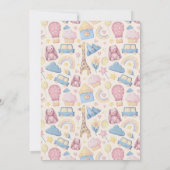 Schattigeste Hallo Baby shower Boho Kaart (Achterkant)