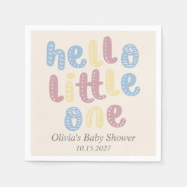 Schattigeste Hallo Baby shower Boho Servet