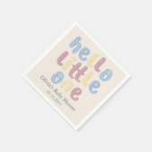 Schattigeste Hallo Baby shower Boho Servet (Hoek)