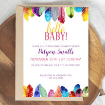 Schattigeste Hallo Baby Vibrant! Veren Baby shower