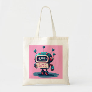 Schattigeste Hallo Canvas tas robot