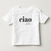 Schattigeste Hallo Ciao Bella Kinder Shirts (Voorkant)