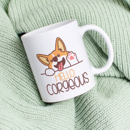 Schattigeste Hallo Corgi Koffiemok
