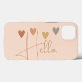 Schattigeste Hallo hart Case-Mate iPhone Case (Achterkant (horizontaal))