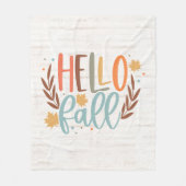 Schattigeste Hallo Herfst beschilderd Fleece Deken (Voorkant)