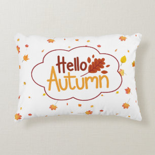 Schattigeste Hallo herfstbladeren herfst Rustic Accent Kussen