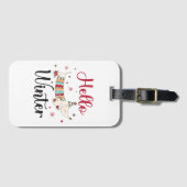 Schattigeste Hallo hond Bagagelabel (Voorkant (horizontaal))