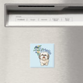 Schattigeste Hallo hond Magneet (Insitu (Vaatwasser))