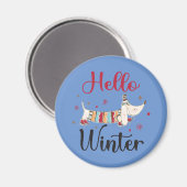 Schattigeste Hallo hond Magneet (Voorkant / Achterkant)