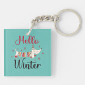 Schattigeste Hallo hond Sleutelhanger (Achterkant)