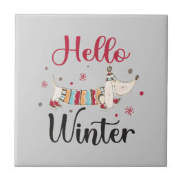 Schattigeste Hallo hond Tegeltje