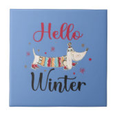 Schattigeste Hallo hond Tegeltje (Voorkant)