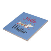 Schattigeste Hallo hond Tegeltje (Zijkant)