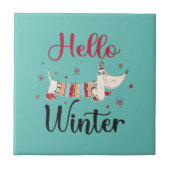 Schattigeste Hallo hond Tegeltje (Voorkant)