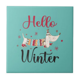 Schattigeste Hallo hond Tegeltje