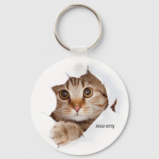 Schattigeste Hallo Katten Sleutelhanger (Achterkant)