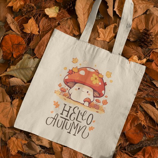 Schattigeste Hallo kawaii Mushroom Tote Bag