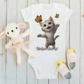 Schattigeste Hallo kitten vlinders Romper