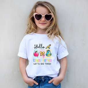 Schattigeste Hallo kleuterschool Preppy T-shirt
