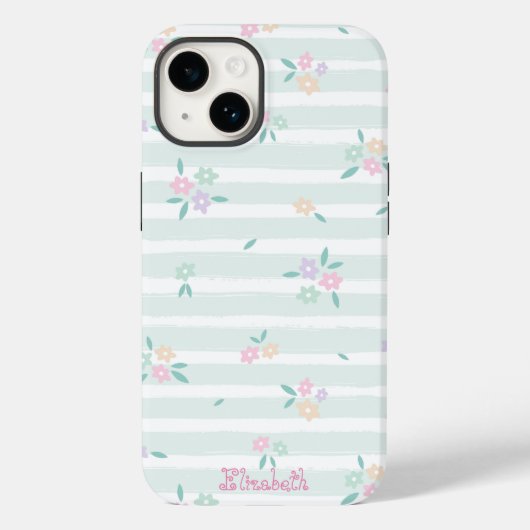 Schattigeste Hallo meisjesnaam Floral Case-Mate iPhone Case (Achterkant)