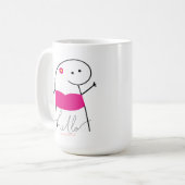 Schattigeste Hallo Mooie 15 0z Mok (Voorkant links)