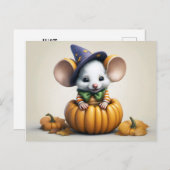 Schattigeste Hallo muis halloween herfst Briefkaart (Voorkant / Achterkant)