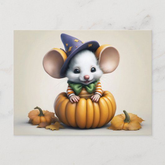 Schattigeste Hallo muis halloween herfst Briefkaart (Voorkant)