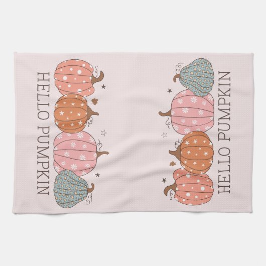 Schattigeste Hallo pastel Theedoek (Horizontaal)