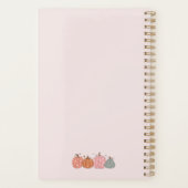 Schattigeste Hallo pompoen gepersonaliseerd Planner (Achterkant)