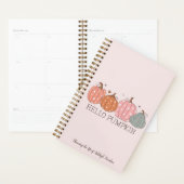 Schattigeste Hallo pompoen gepersonaliseerd Planner (Display)