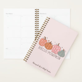 Schattigeste Hallo pompoen gepersonaliseerd Planner