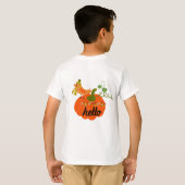 "Schattigeste Hallo" Pompoen Kinder T-shirt – Herf (Achterkant volledig)