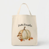 Schattigeste Hallo Pumpkin Mushroom Cosy Fall Leav Tote Bag (Voorkant)