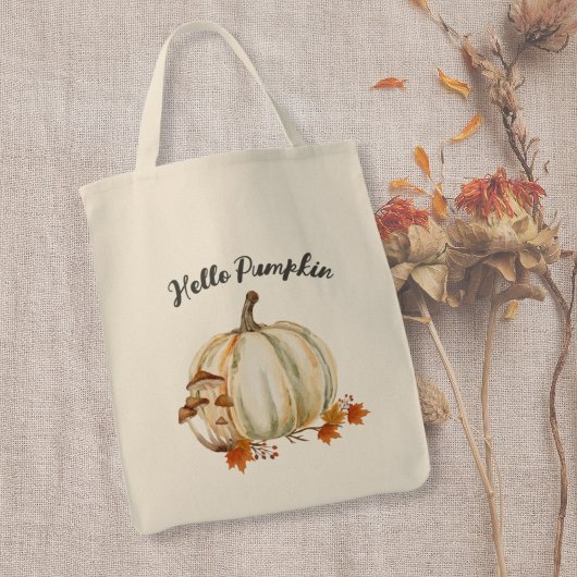 Schattigeste Hallo Pumpkin Mushroom Cosy Fall Leav Tote Bag